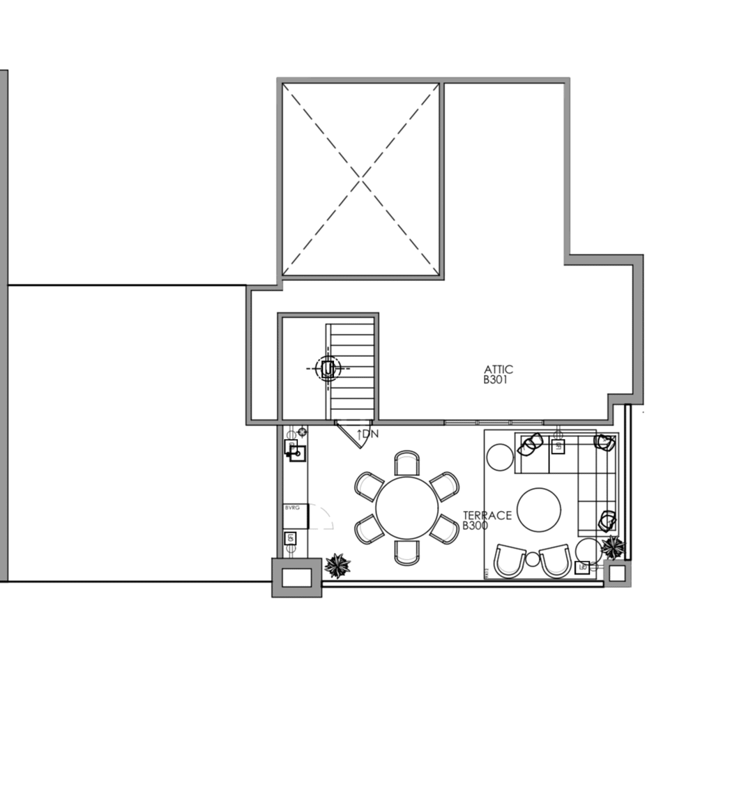 Rooftop Terrace floor plan for 10 Moreland Avenue