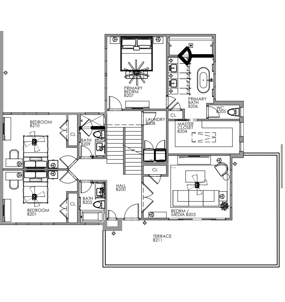 Bedroom / Terrace Level floor plan for 10 Moreland Avenue