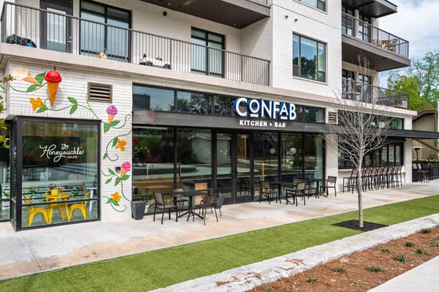 Confab Kitchen + Bar and Honeysuckle Gelato at Village Place Brookhaven